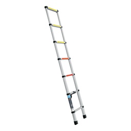 [101903] Escalera telescopica, 7 peldaños, tipo II, capacidad 102kg