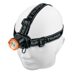 [102129] Linterna de minero, 80 lumenes, 1 LED, recargable, Truper