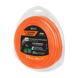 [15965] Rollo de hilo dual para desbrozadora, 2.4 mm x 78m, Expert