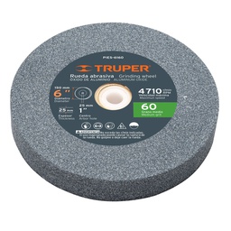 [16382] Rueda abrasiva p/esmeril 6 X 1', oxido de aluminio, grano 60