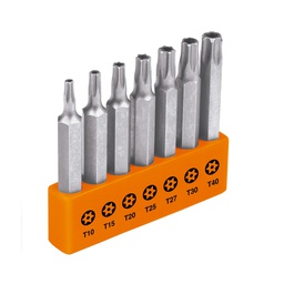 [17813] Juego de 7 puntas torx combinadas c/seguro largo 2', Expert