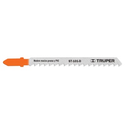 [18126] Blister con 5 seguetas 6 DPP zanco 'T' corte recto madera