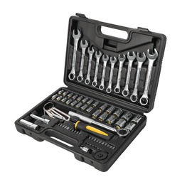 [22981] Juego de 70 herramientas 1/4' y 3/8' para mecanico, Pretul