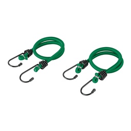 [25091] Bolsa con 2 tensores elasticos verdes de 45 cm, Pretul