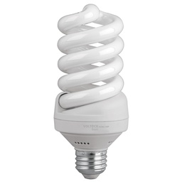[26111] Lampara espiral T4 24 W luz calida en caja, Volteck