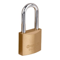 [27076] Candado de hierro color laton 40 mm, largo, blister, Basic