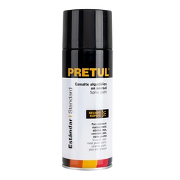 [27170] Pintura en aerosol,negro brillante, 400ml, Pretul