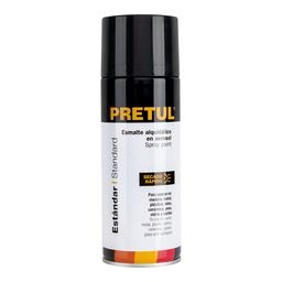 [27172] Pintura en aerosol, negro mate, 400 ml, Pretul