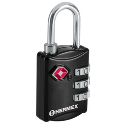 [46291] Candado maletero de combinacion 27 mm seguridad TSA, blister