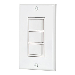[46339] Placa armada con 3 interruptores sencillos, linea Classic