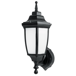 [46341] Arbotante de LED 8 W tipo farol soportado negro, Volteck