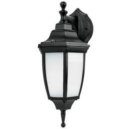 [46342] Arbotante de LED 8 W tipo farol suspendido negro, Volteck