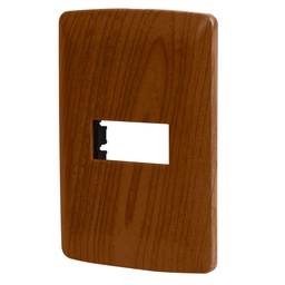 [46392] Placa 1 modulo de ABS, linea Italiana, acabado madera