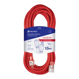 [46554] Extension reforzada aterrizada 10 m 3x12 AWG, Volteck
