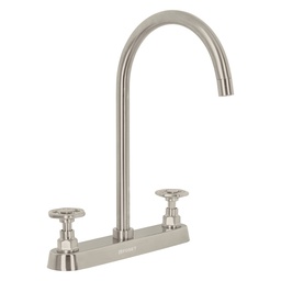 [46775] Mezcladora para fregadero, manerales redondos,satin, Tubig