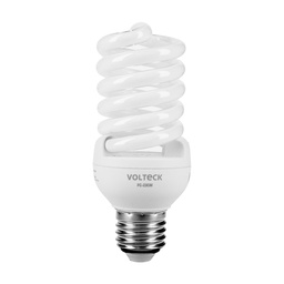 [46839] Lampara espiral mini T2 23 W luz calida en blister, Volteck