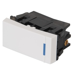 [47045] Interruptor sencillo 1 modulo, linea Española, color blanco
