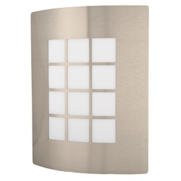 [47390] Arbotante decorativo cuerpo acero inox, lampara no incluida