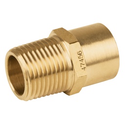 [47456] Conector NPT soldable de laton, 1/2' X 3/8', Foset
