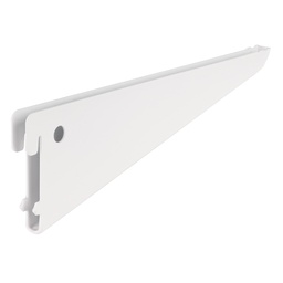 [47713] Mensula plana blanca para cremallera doble, 22cm, Fiero