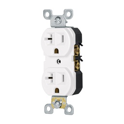 [47721] Contacto duplex, 2 polos 3 hilos, 20 A, Standard, blanco