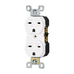 [47722] Contacto duplex, cara de chino, Standard, blanco, Volteck