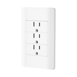 [47970] Placa armada blanca 3 contactos 1 modulo, Lisboa, Volteck