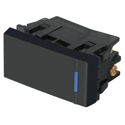 [47988] Interruptor de 3 vias, 1 modulo, linea Española,color negro