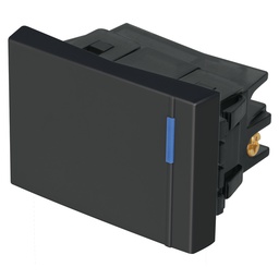 [47989] Interruptor de 3 vias, 1.5 modulos, linea Española, negro