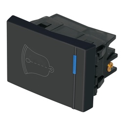 [47993] Interruptor para timbre, 1.5 modulos, linea Española, negro