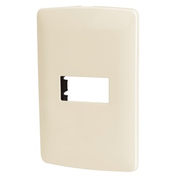 [48088] Placa 1 modulo de ABS, linea Italiana, color marfil, Volteck