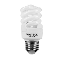 [48203] Lampara espiral mini T2 7 W luz calida en blister, Volteck