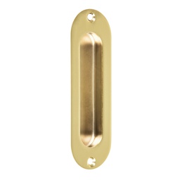 [48992] Jaladera de embutir ovalada acabado laton brillante, Hermex