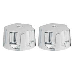 [49389] Juego de manerales hex de ABS p/lav-fregadero, cromo, Basic