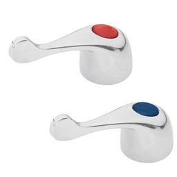 [49455] Juego de manerales de palanca p/lav-fregadero, cromo,Basic