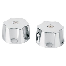 [49485] Juego de manerales hexagonales p/lav-fregadero, cromo, Aqua