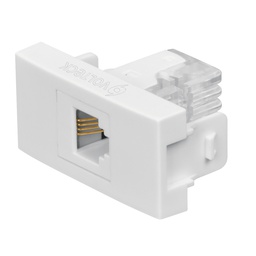 [48327] Toma de telefono, linea Oslo, color blanco, Volteck
