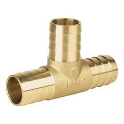 [49643] Tee insercion macho laton 1' para poliducto negro, Foset