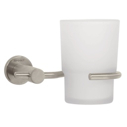 [49674] Portavaso cepillero satin con vaso de vidrio, Foset Element