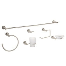 [49682] Juego de 6 accesorios para baño acabado satin, Foset Element