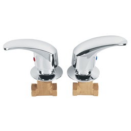 [49797] Juego llaves empotrar roscables, palanca, Aqua