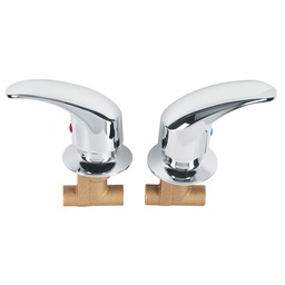 [49799] Juego llaves empotrar roscables, palanca, Aqua