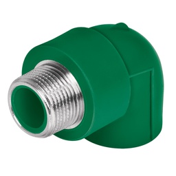 [49855] Codo 90° PPR de 1/2' macho con inserto metalico, Foset