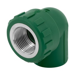 [49862] Codo 90° PPR de 3/4' hembra con inserto metalico, Foset