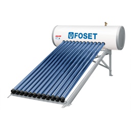 [49965] Calentador solar HeatPipe, 12 tubos, 150L, 4 personas, Foset