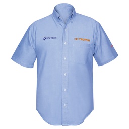 [60350] Camisa manga corta para hombre, azul, G, Truper