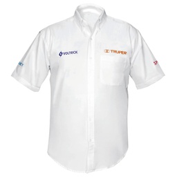 [60381] Camisa manga corta para hombre, blanca, EEG, Truper