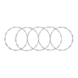 [44921] Rollo de pua concertina maxima seguridad, 45 cm diametro