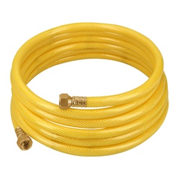 [45013] Manguera para gas, PVC amarilla, 3/8'x4 m, c/conexion, Foset