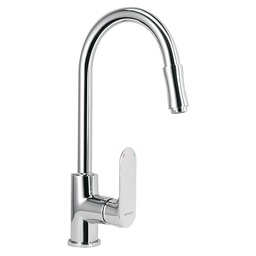 [45194] Mezcladora cromo nariz retractil para fregadero, Riviera